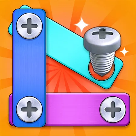 Nuts And Bolts Screw Puzzle